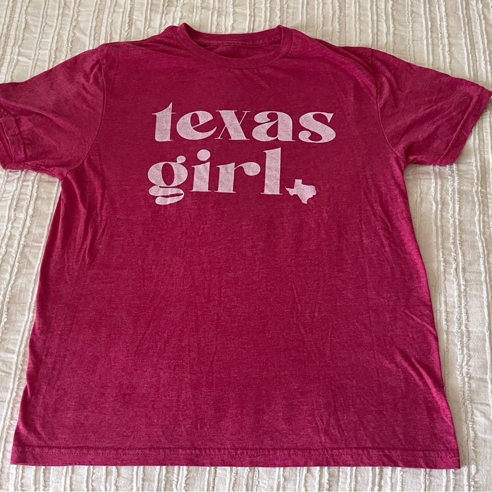 Texas Girl Heathered Red Women’s T-Shirt